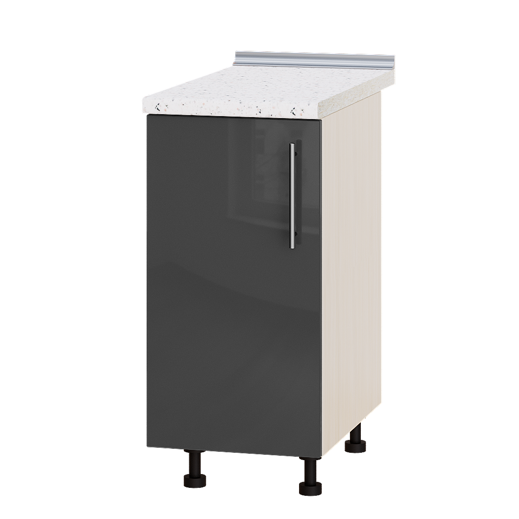 

Кухня Модерн модуль Низ Н83-390 Гранит Глянец - Дуб молочный 39х47х82см + столешница