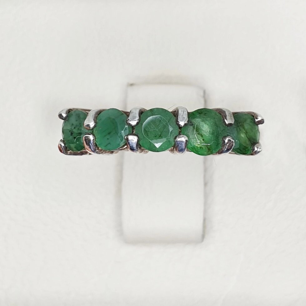

Кольцо серебряное с изумрудом 17,5 2,94 г