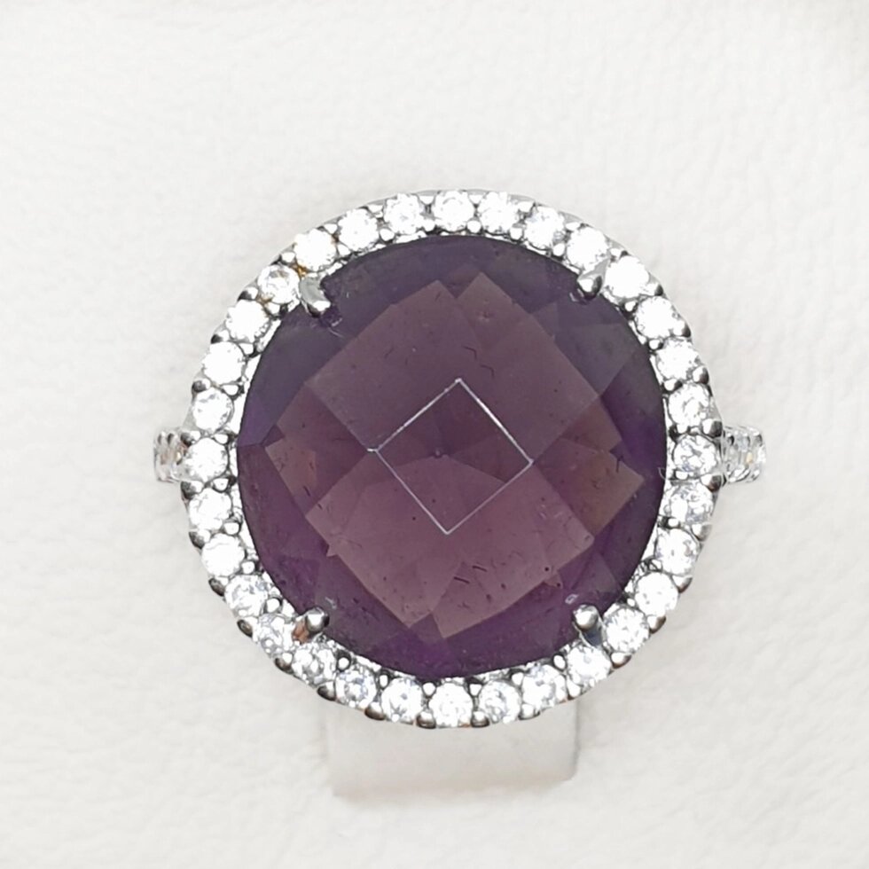 

Кольцо серебряное с аметистом 18,5 4,76 г