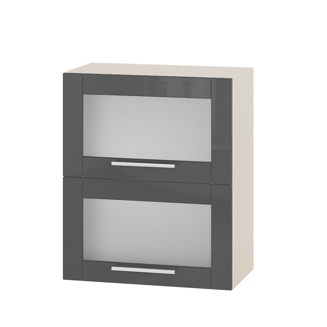 

Кухня Модерн Эверест модуль Верх Витрина ВВ14-600 Гранит Глянец - Дуб молочный 60х30х72см