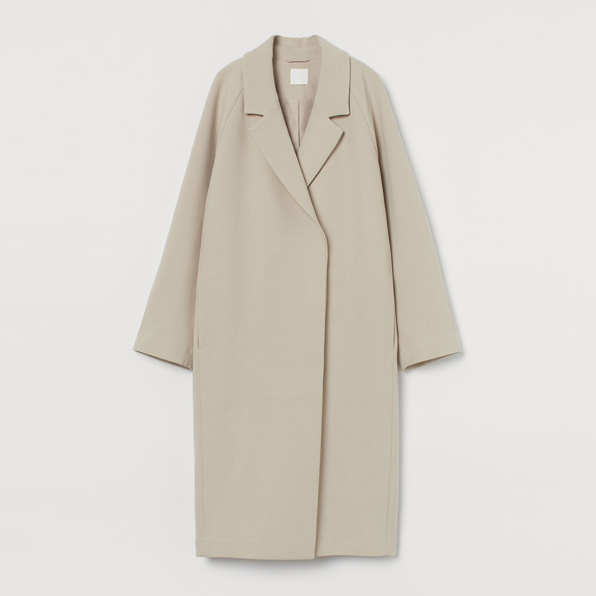 

Пальто H&M 9487693bar XXL Светло-бежевое