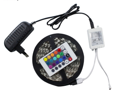 

Светодиодная лента AG 3528 300 LED RGB 5м IP68 с пультом и блоком питания