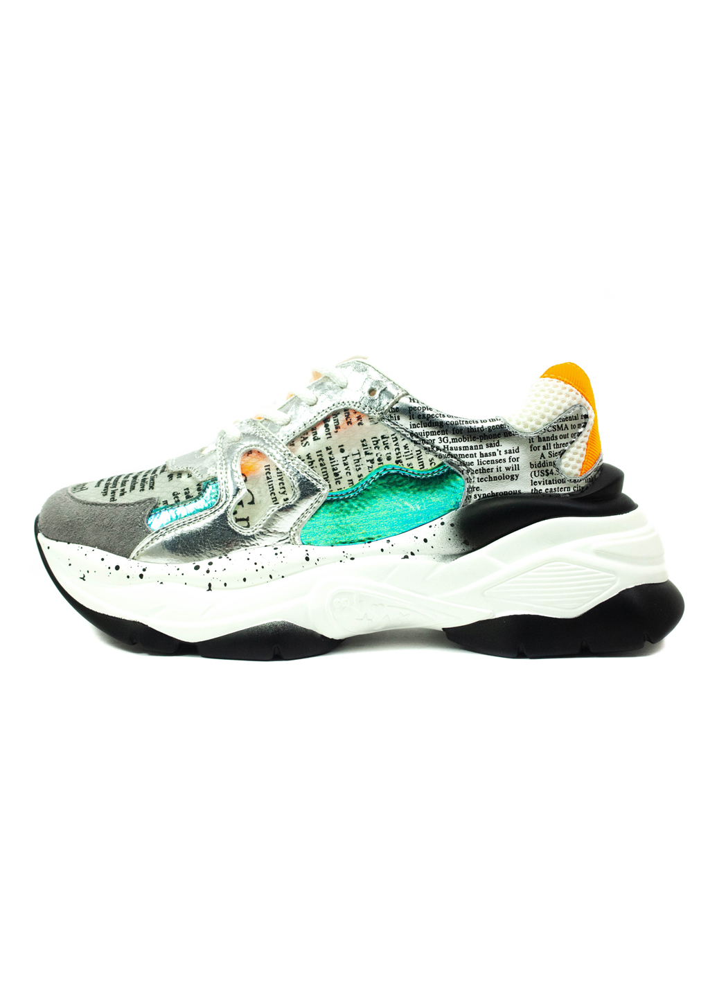 

Кроссовки демисезон женские Allshoes 103-29033-1 серебряные (39)