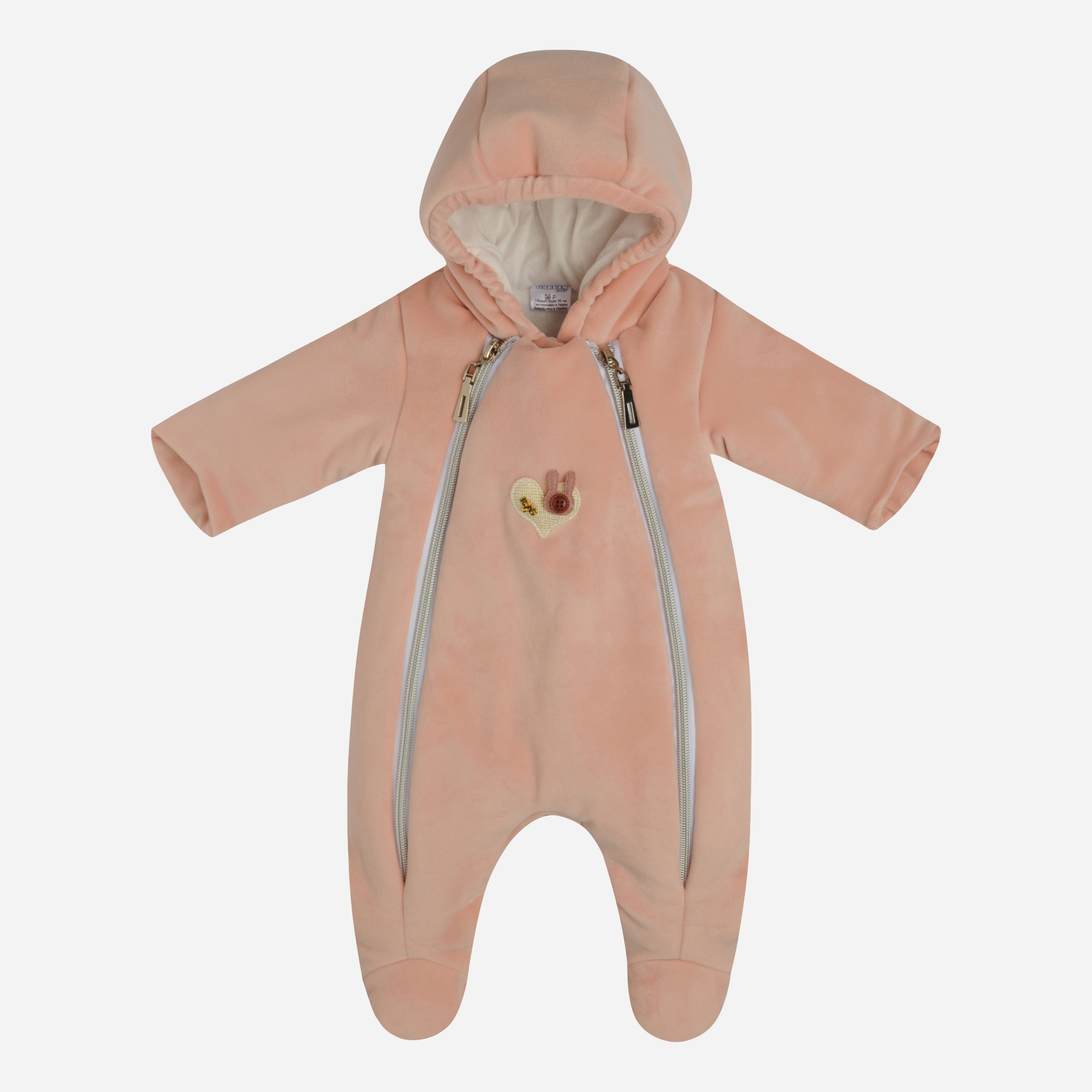 

Демисезонный комбинезон Garden Baby 12135-01/32 56 см Персик