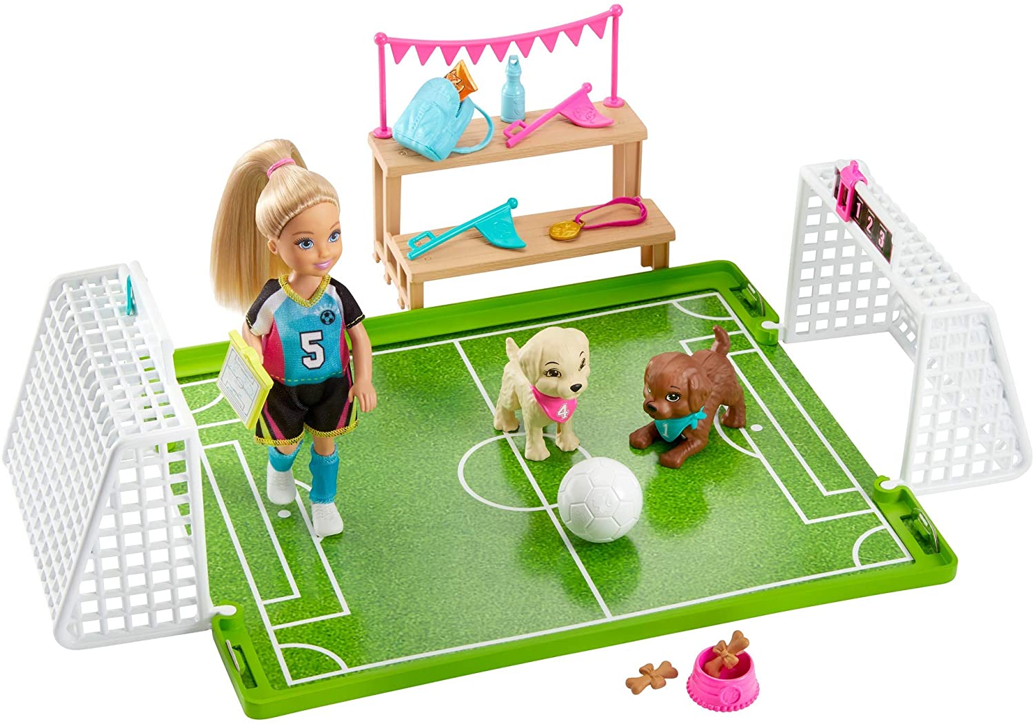 

Игровой набор Барби Футбольная команда Челси Barbie Dreamhouse Adventures Chelsea Soccer