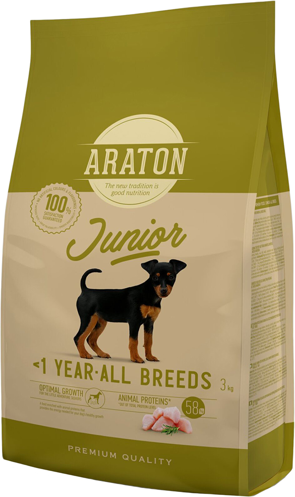 

Сухой корм ARATON Junior All Breeds для щенков 3 кг