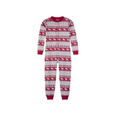 

Комбінезон-сліп Hatley PJ Fair Isle Moose 128см червоний 8А (F18HMK237B)