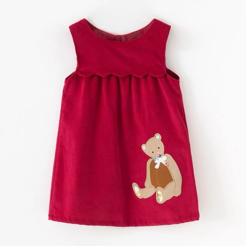 

Детский вельветовый сарафан Kids Seasons DS-87-1405 104см бордовый