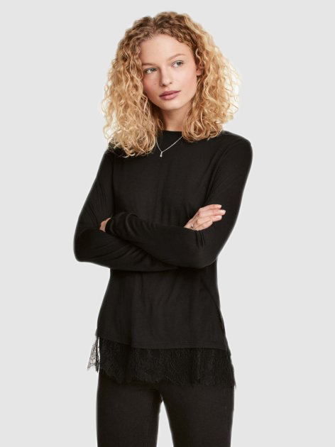 

Лонгслив H&M 4774235RP21  Черный, Лонгслив H&M 4774235RP21 S Черный