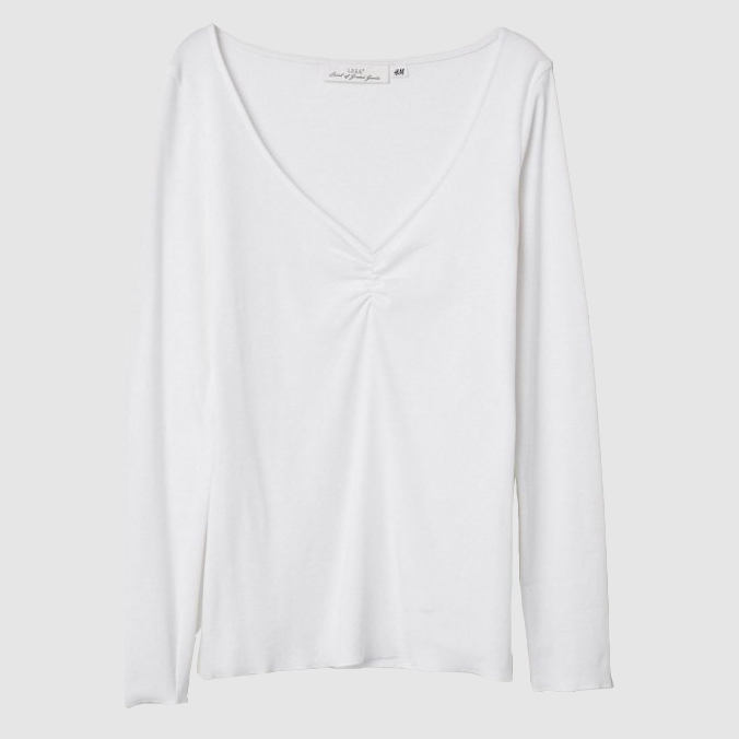 

Лонгслив H& 651330  Белый, Лонгслив H&M 651330 M Белый