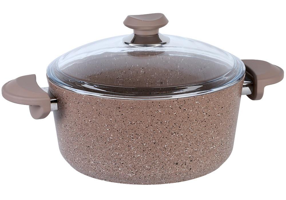 

Кастрюля со стеклянной крышкой OMS 3110-18-Brown 2 л 18 см