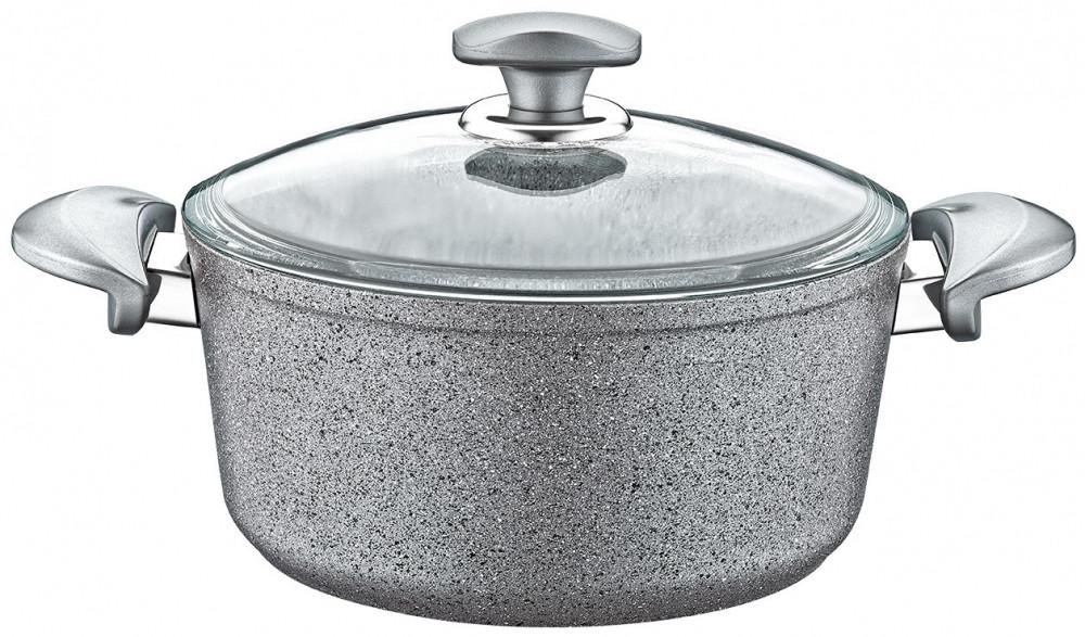 

Кастрюля со стеклянной крышкой OMS 3110-18-Grey 2 л 18 см