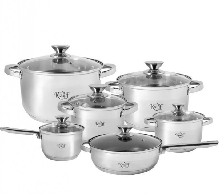 

Набор кухонной посуды Krauff Stein 88-222-006 12 предметов