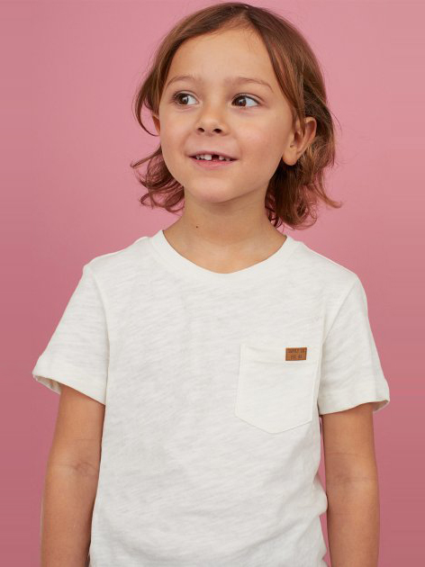 

Футболка H&M 0771489-1 134-140 см Молочная (СА2000001779965)