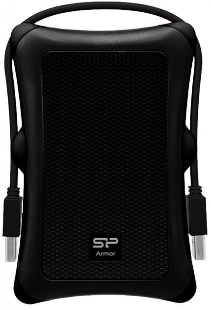 

Внешний жесткий диск 1Tb Silicon Power Armor A30 Black 2.5" USB 3.2 (SP010TBPHDA30S3A)