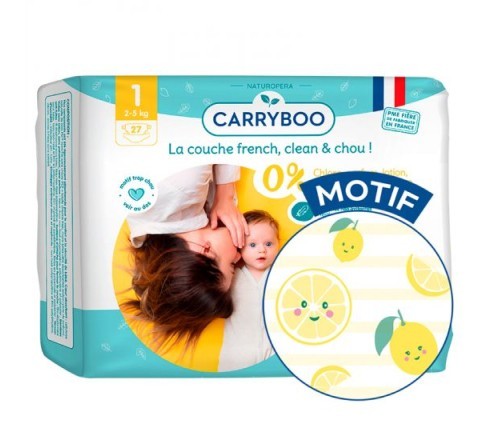 

Эко подгузники Carryboo размер 1 2-5 кг 27 шт