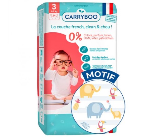 

Эко подгузники Carryboo размер 3 4-9 кг 54 шт