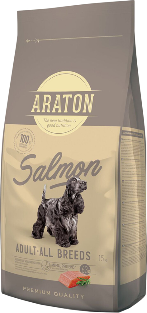 

Сухой корм ARATON Salmon Adult All Breeds для взрослых собак 15 кг