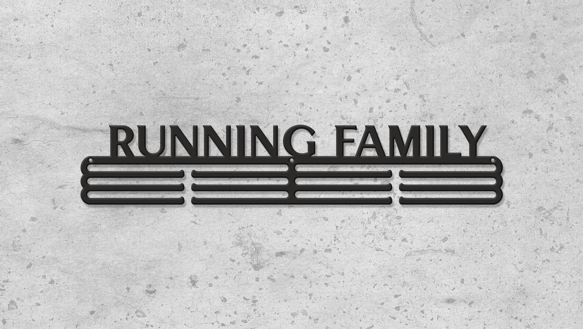 

Медальница "E-Trophy" Running family Стальная(черный)