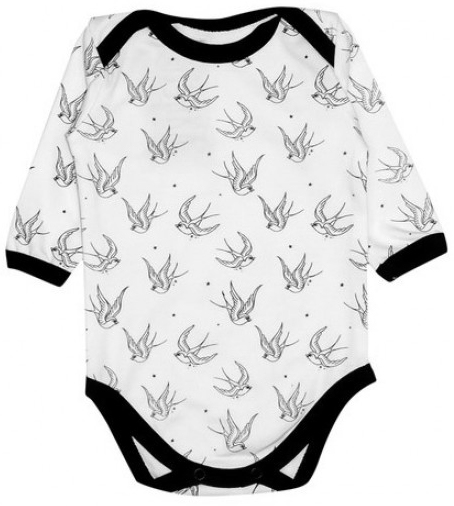 

Боди MISHKA Ласточки белый 56 размер (1730-56)