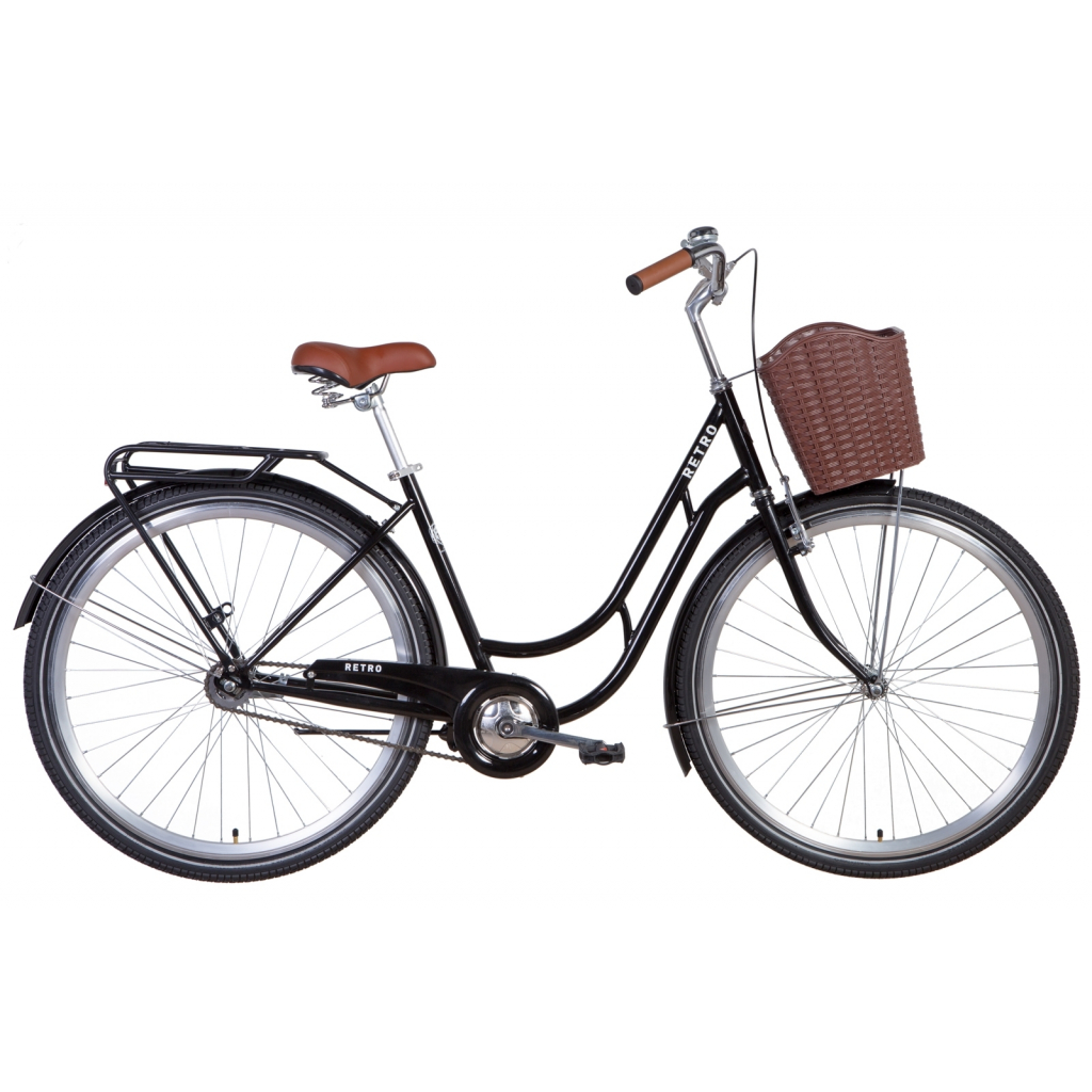 

Велосипед Дорожник 28 RETRO рама-19 2021 Black (OPS-D-28-220)