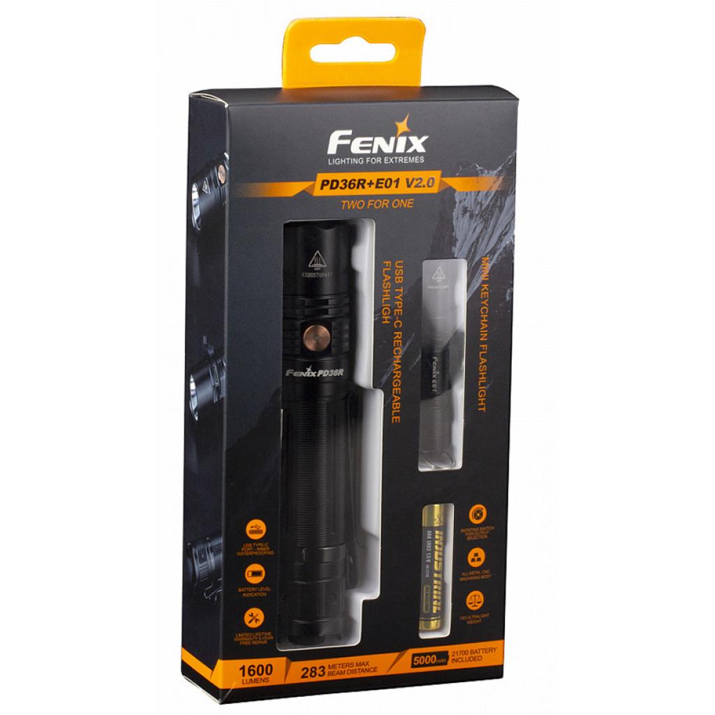 

Фонарь Fenix PD36R+Fenix E01 V2.0 (PD36RE01V20)