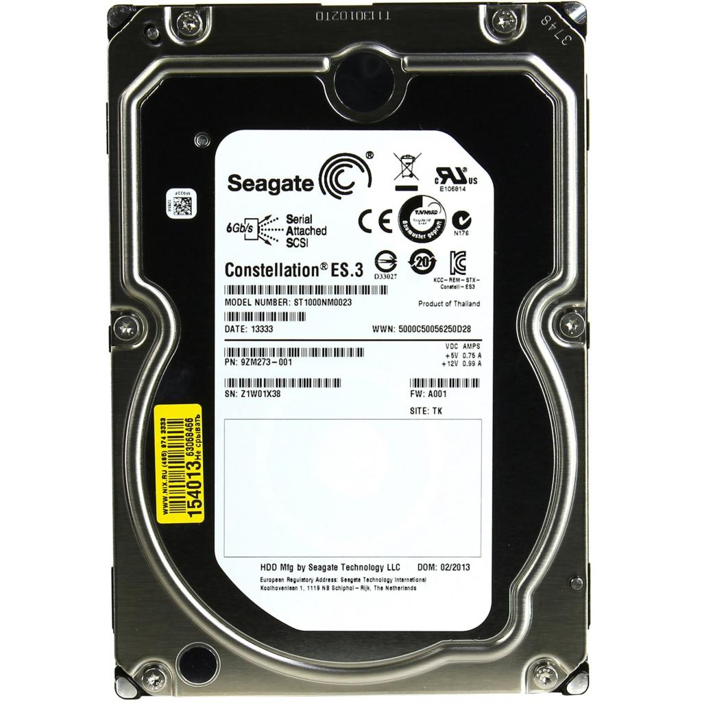 

Жесткий диск для сервера 3.5 1TB Seagate (# ST1000NM0023-WL-FR #)