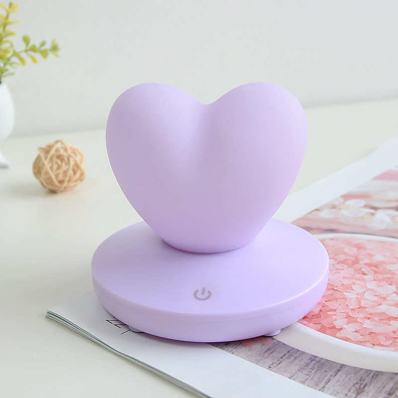 

Силиконовый LED светильник-ночник 4kids Сердце Фиолетовый