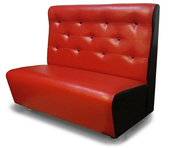 

Диван для кафе ,баров, офиса, кабинета, ожидания, салона Pera Red-Black MebliPoint 120 cm