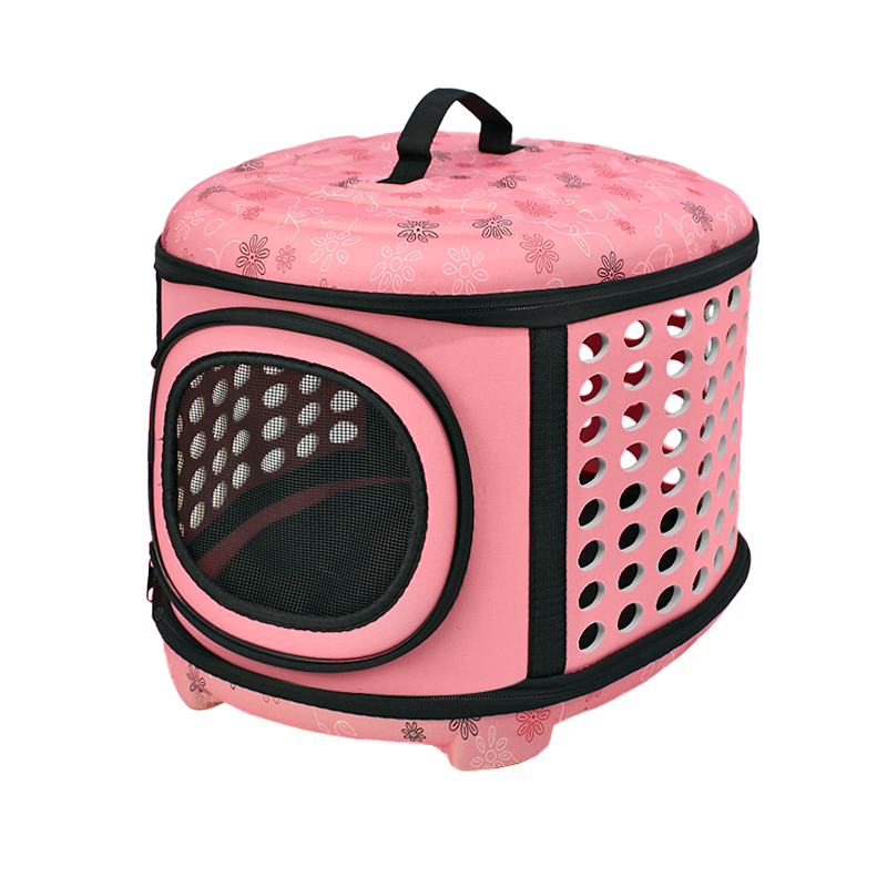 

Сумка-переноска для кошек и собак Lesko SY210802 Pink 43*38*32 см
