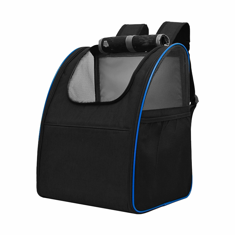 

Рюкзак-переноска для кошек и собак Lesko SY210808 Black + Blue 42*34*28 см