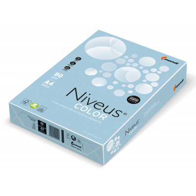 

Бумага Mondi Niveus COLOR Pastel ColdBlue A4, 80g, 500sh (A4.80.NVP.OBL70.500)