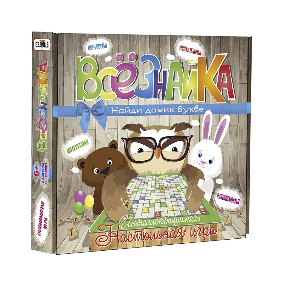 

Настольная игра “Всезнайка” STRATEG 33х28,5х5,5