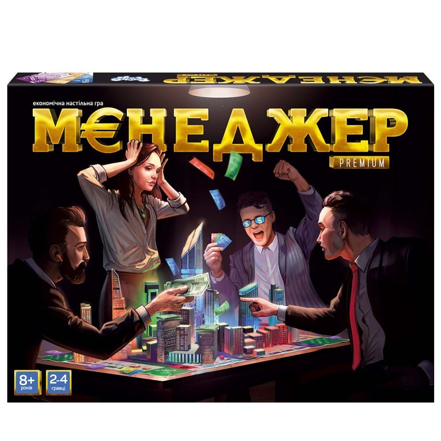 

Настольная игра экономическая "Менеджер Premium" Danko Toys 5х29х39 см