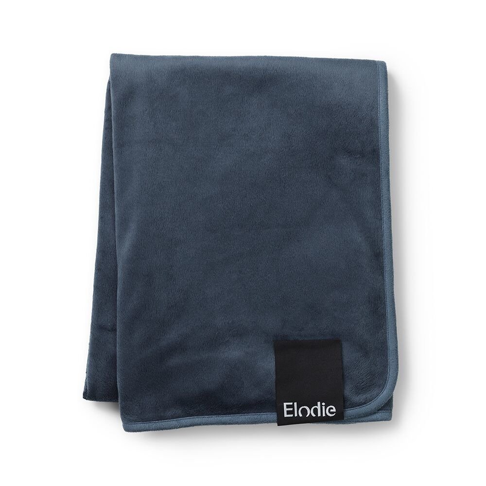 

Дитячий велюровий плед Elodie Details Pearl Velvet Juniper Blue 75х100 см.