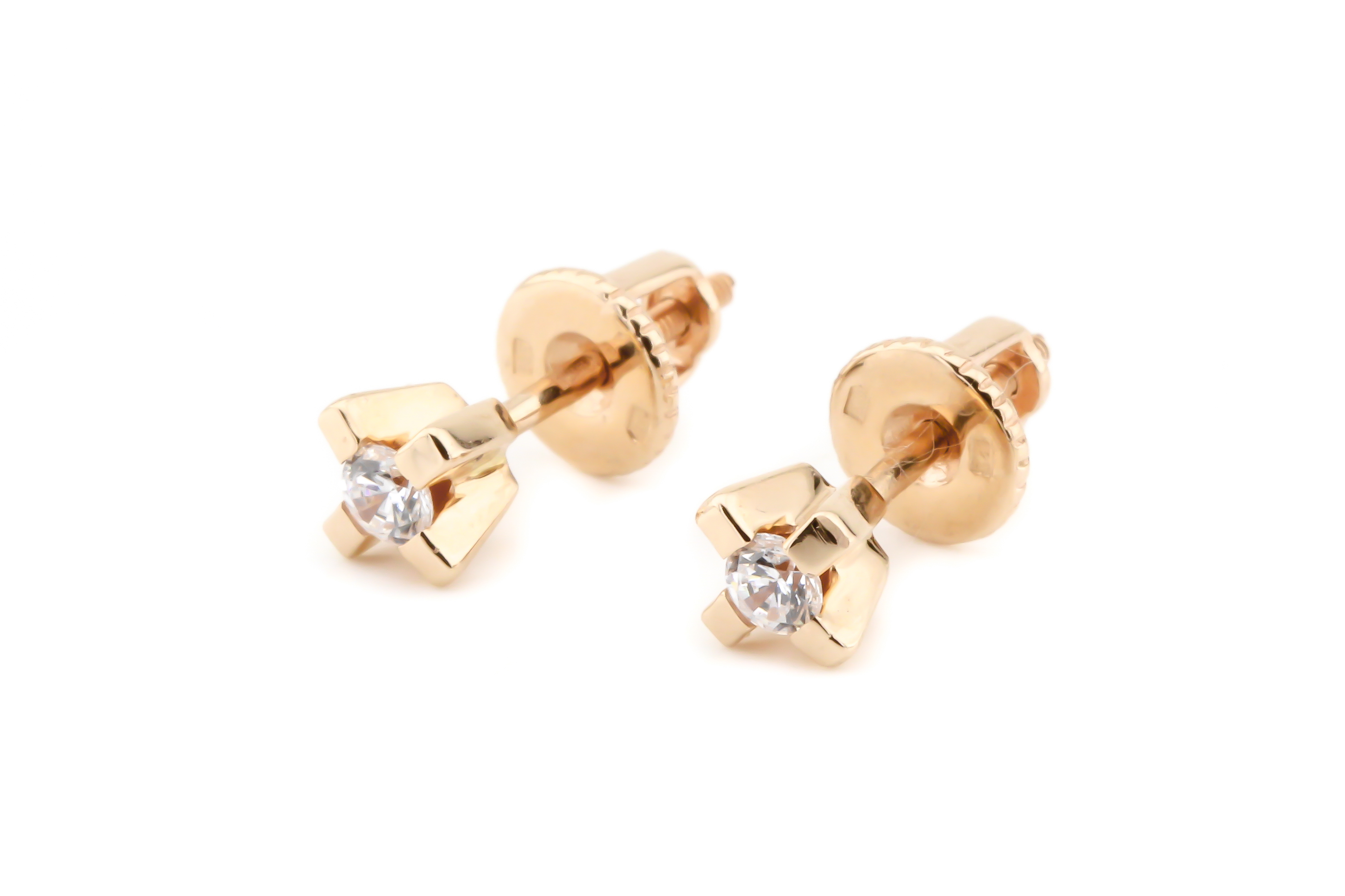 

Золотые гвоздики с фианитами 12129к Диамант