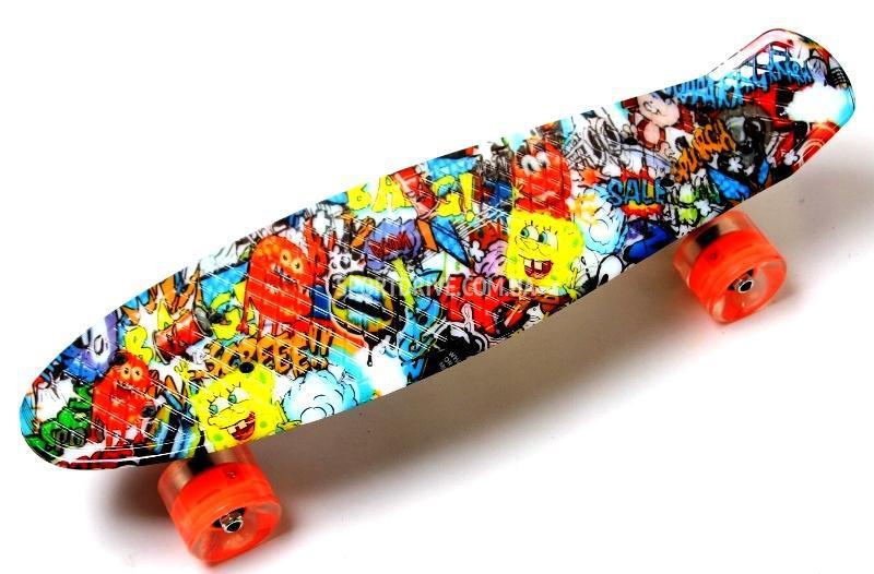 

Пенни борд Penny 22 "Sponge Bob" светящиеся колёса
