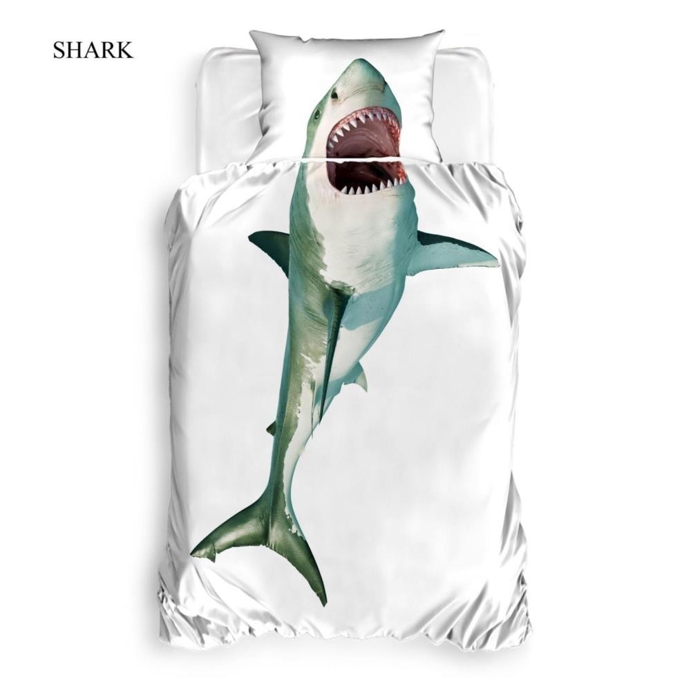 

Комплект постельного белья The Club Cotton Shark полуторный белый ранфорс