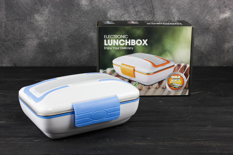 

Электрический ланч бокс с подогревом от сети 220В Electric Lunch Box с металлической съемной чашей