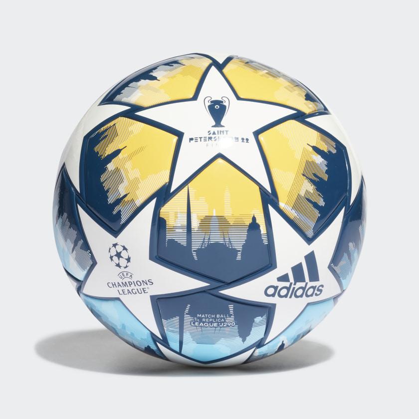 

Мяч футбольный Adidas UCL League Junior 290g St. Petersburg Ball Размер №5 HD7862