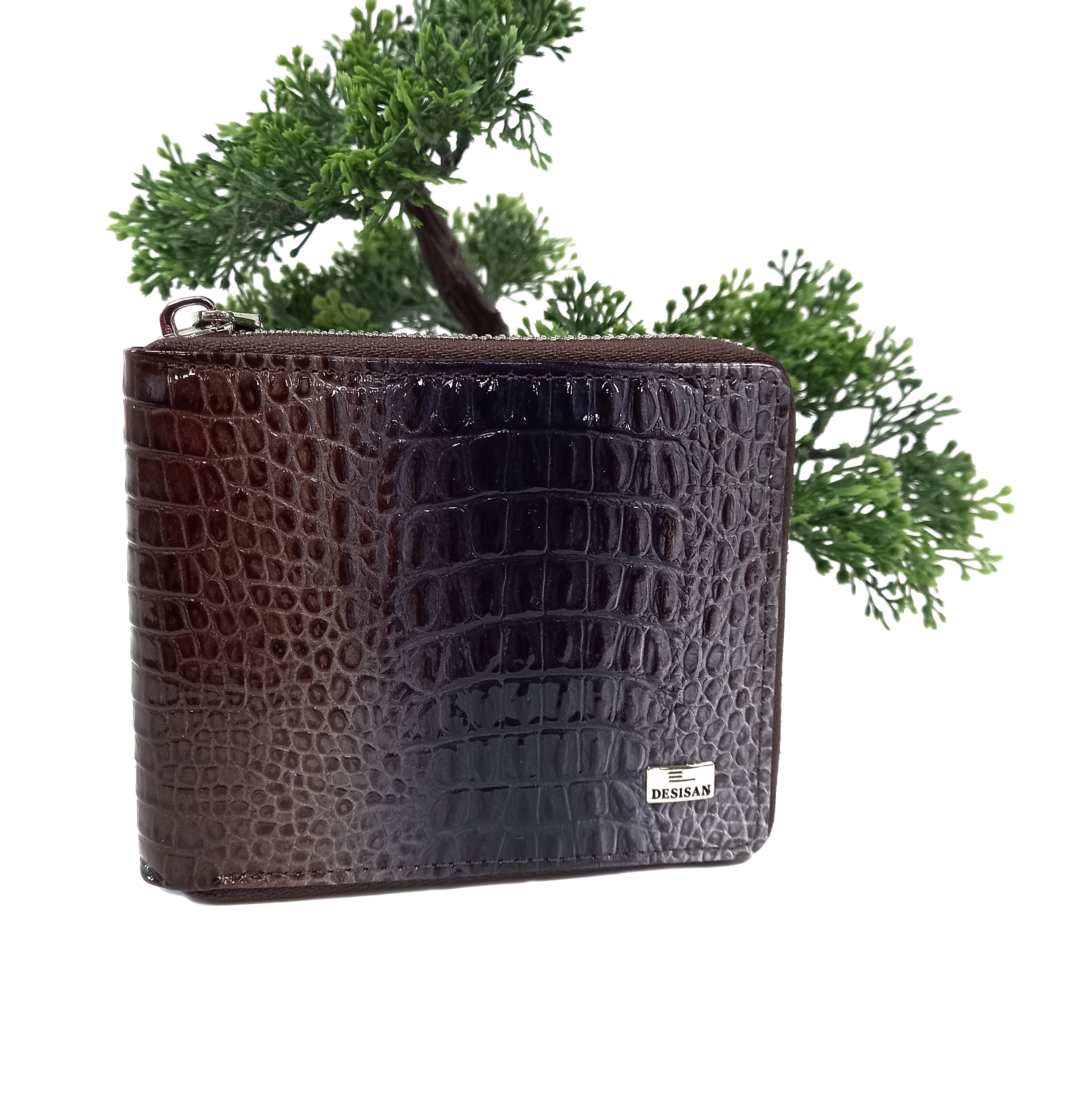 

Кожаный женский турецкий кошелек Desisan синий с коричневым 950-757