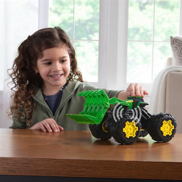 

Игрушечный трактор John Deere Kids Monster Treads с ковшом и большими колесами (47327)