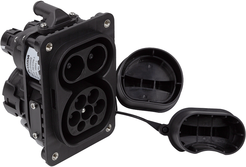 

Розетка Duosida для электромобилей CCS Combo 2 (Male), 200 A, 32 A, 3-фазный (EV200436)