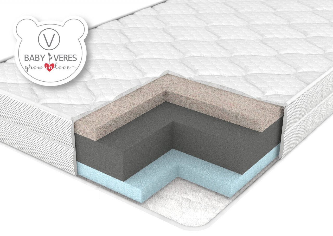 

Матрас для новорожденных Baby Veres Sisal Coal Memory Ultra 120х60х10 см