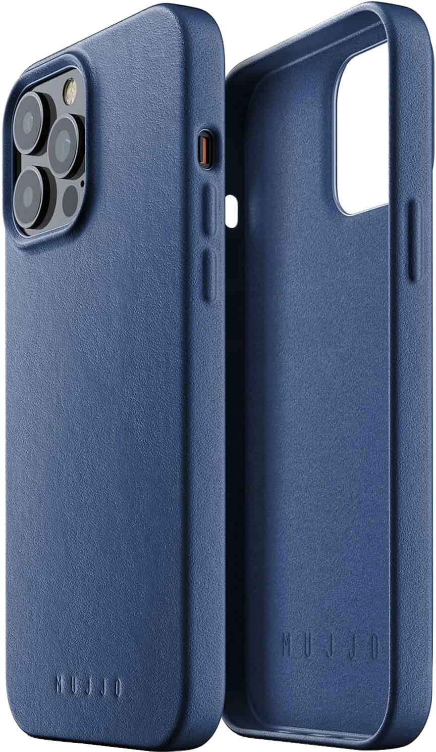 

Панель Mujjo Full Leather для Apple iPhone 13 Pro Max Monaco Blue (MUJJO-CL-017-BL)