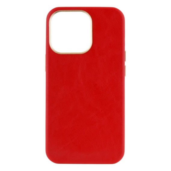 

Чехол Leather Case Gold Buttons для Apple iPhone 13 Pro (Красный)