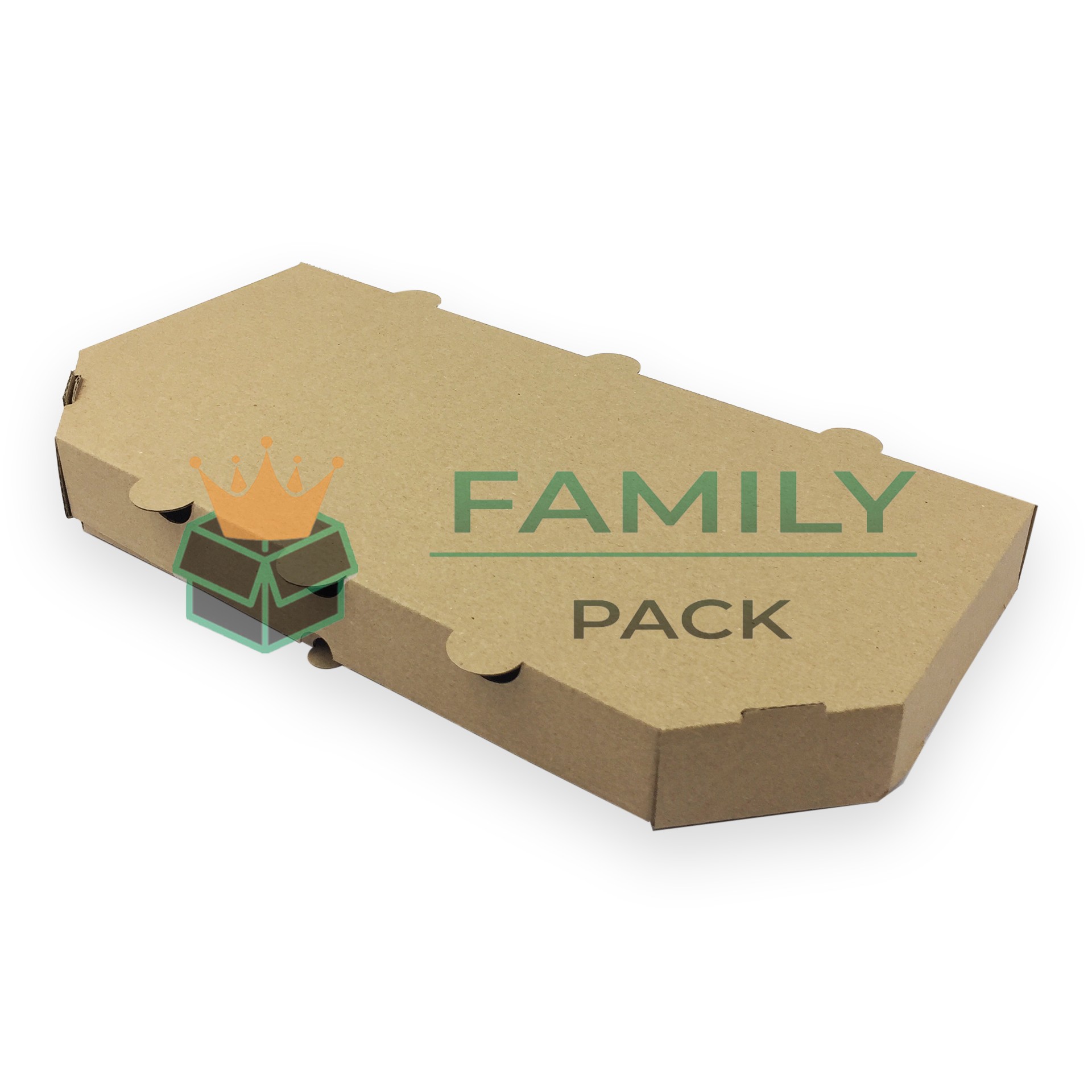 

Коробка для пиццы (половинка) 32 см бурая 100 шт Dmytropack