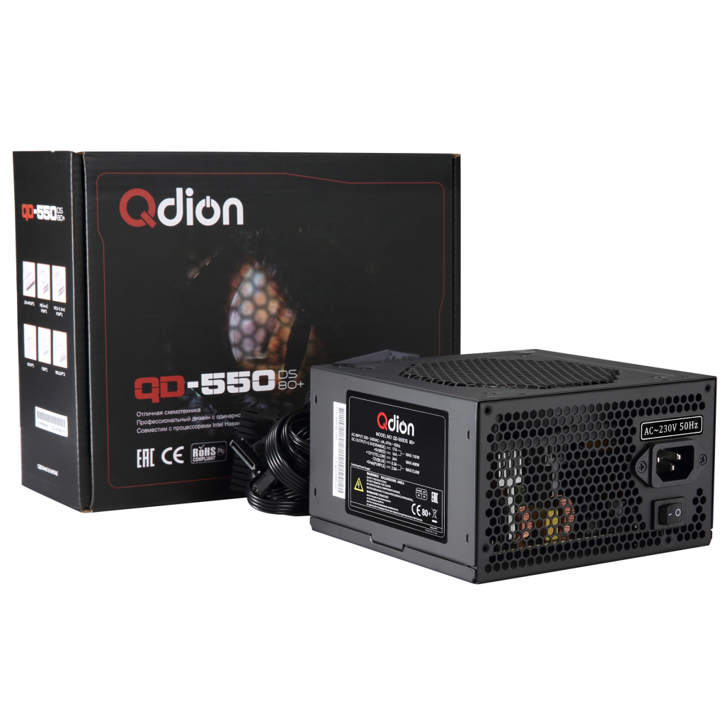 

Блок питания Qdion 550W (QD-550DS 80+)