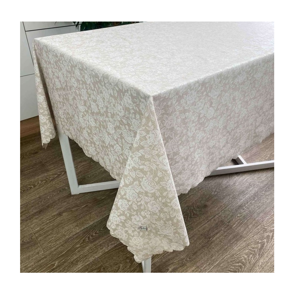 

Скатерть Прованс Simfoni White Rose 120х136 см