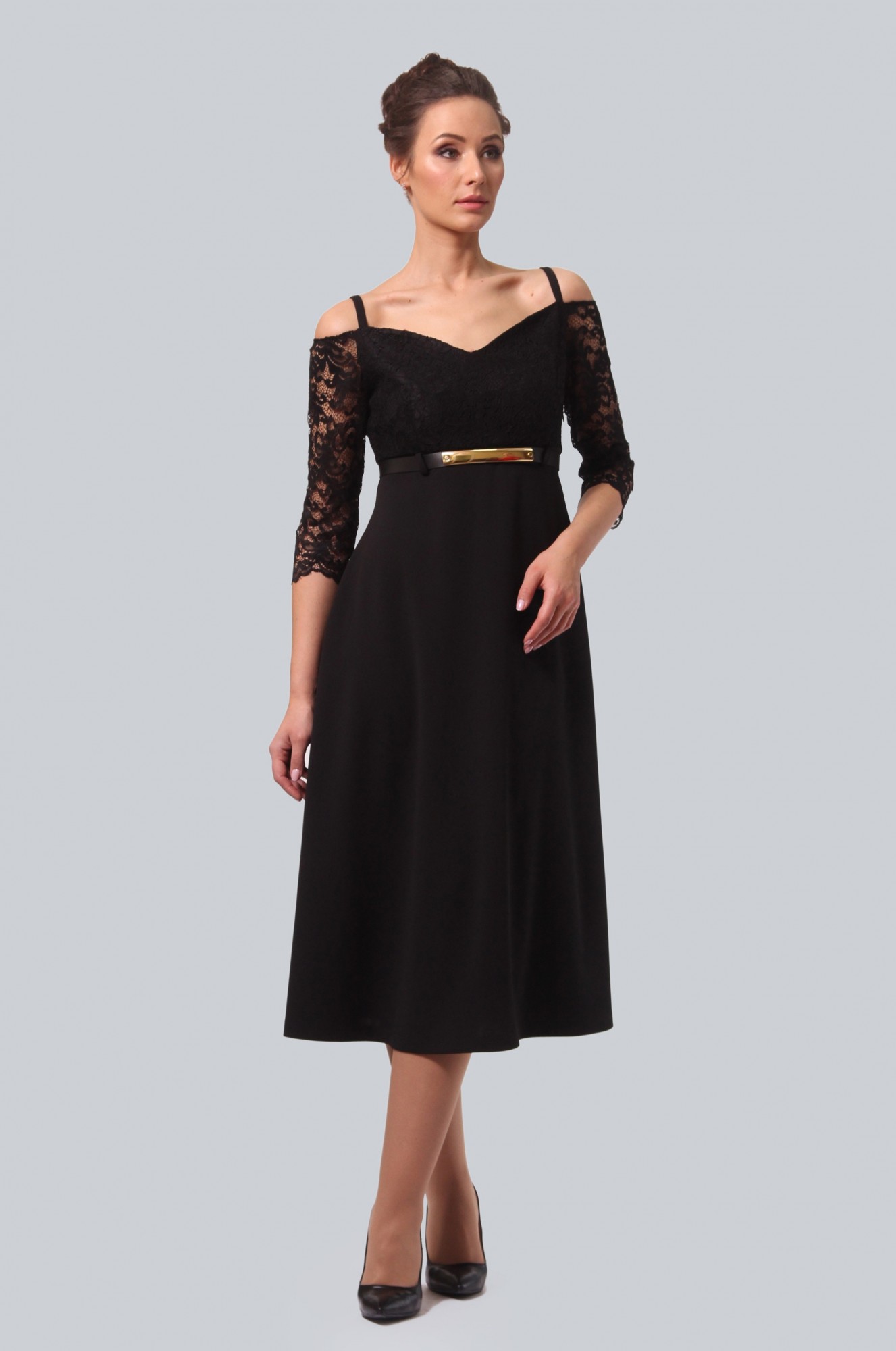 

Женские платье Alika Kruss, Ню черный 2XL